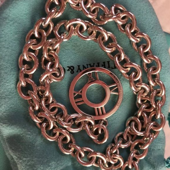 (SOLD)Tiffany & Co. Atlas Collection Link Toggle Necklace - Picture 5 of 13